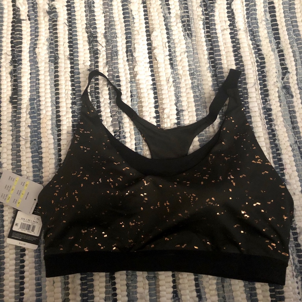 Gold Flecked Sports Bra
